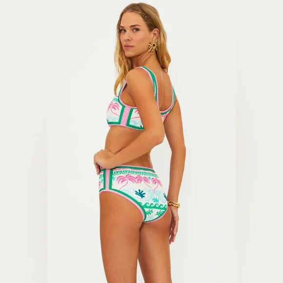 BEACH RIOT Francis Top Tropical Palm, Size Small, $98 - Picture 6 of 12
